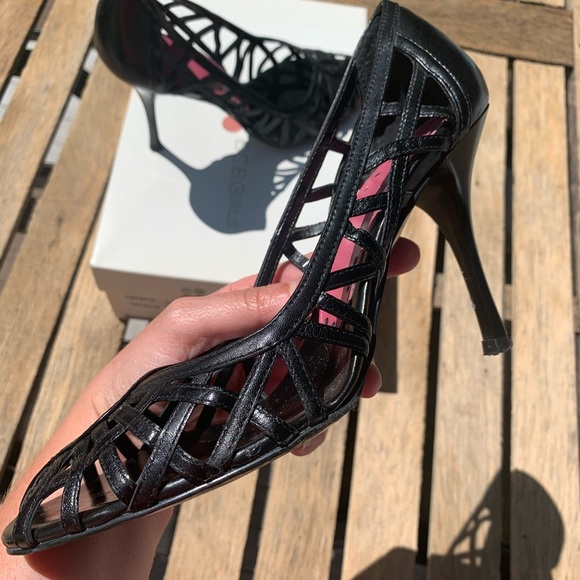 🖤BCBG Girls Black Heels Size 7.5 - Picture 5 of 8